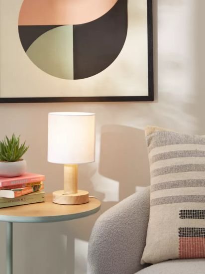 Wood Touch Table Lamp